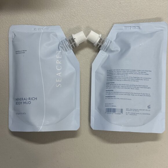 TWO Seacret Mineral-Rich Body Mud Minerals From The Dead Sea 300g 10.6oz - Picture 5 of 5